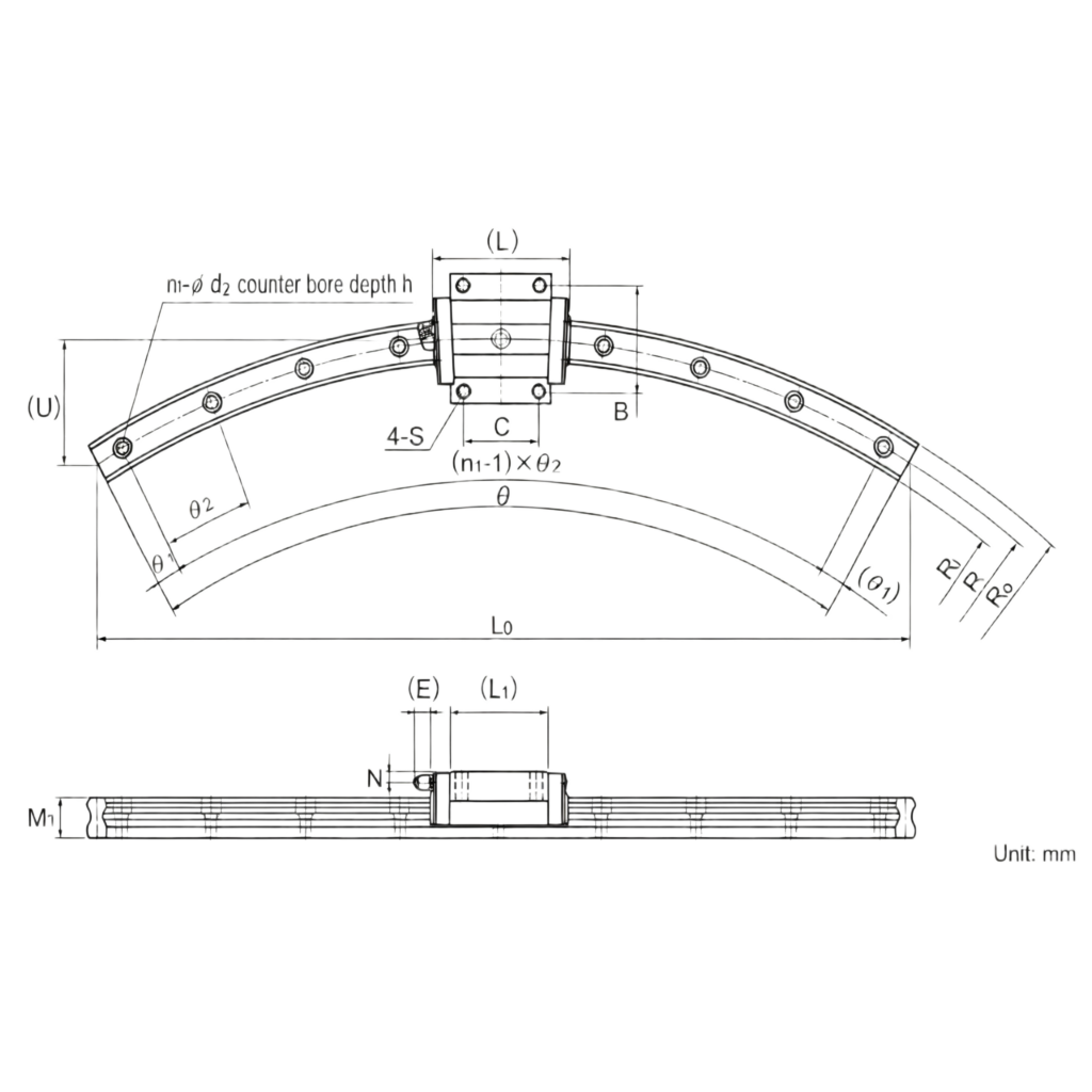 THK CURVED LM GUIDES hcr图纸2